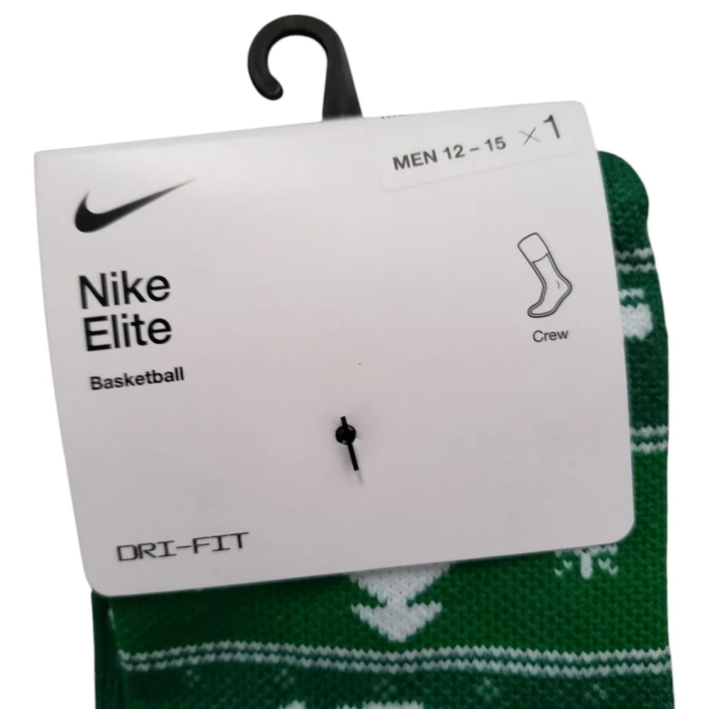 Nike Santa Green Basketball Socks 12-15